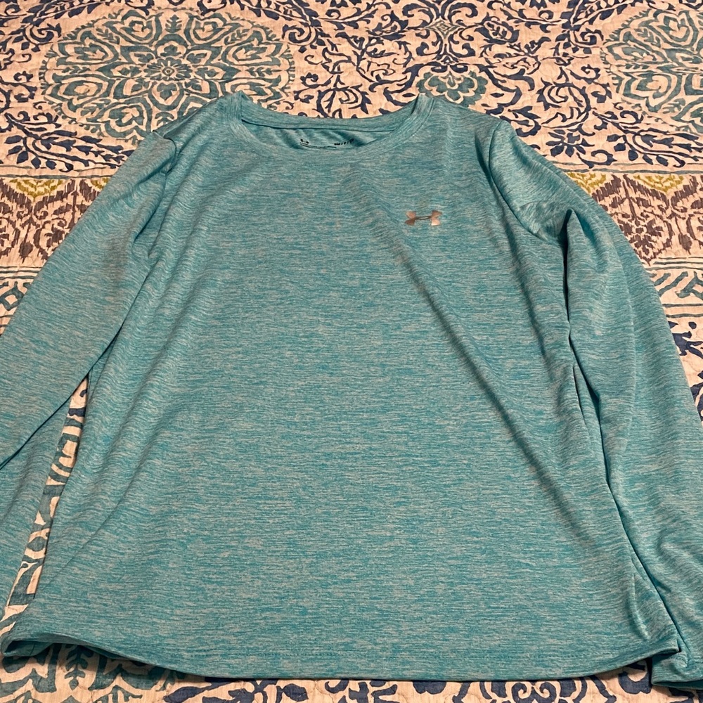 Under Armour Women's Long Sleeve Tee - Light Blue